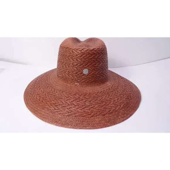 Veronica Beard FREYA taupe Redwood Mahogany Hat NWT 230 S/M - Picture 6 of 16